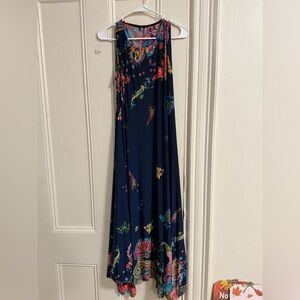 Navy Floral Maxi Dress